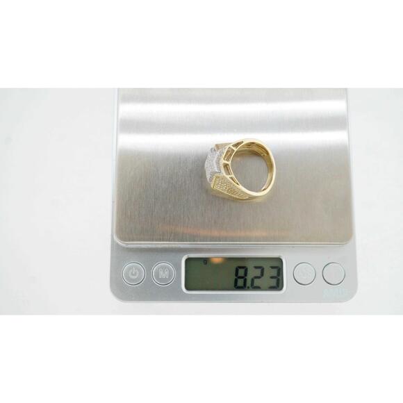 10k Estate Sale Multi-Tone Gold Diamond Ring 1.25 TCW Vintage Style Fine Jewelry - Picture 8 of 8